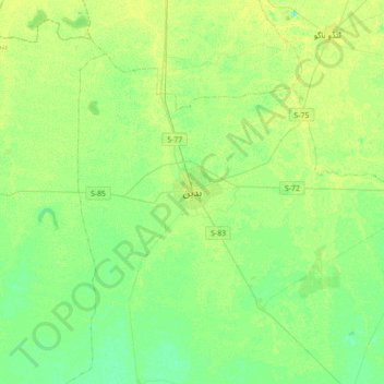 Mappa topografica Badin, altitudine, rilievo