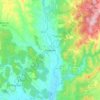 Mappa topografica Freixianda, altitudine, rilievo