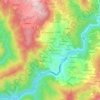 Mappa topografica Ribela, altitudine, rilievo
