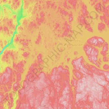 Mappa topografica Les trois ïles, altitudine, rilievo