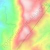 Mappa topografica Mount Talalang, altitudine, rilievo