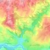Mappa topografica Le Cussou, altitudine, rilievo