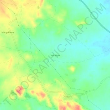Mappa topografica Hari nagar, altitudine, rilievo