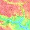 Mappa topografica Le Clos de la Porte, altitudine, rilievo