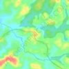 Mappa topografica Avébé, altitudine, rilievo