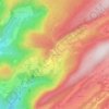 Mappa topografica La Main Morte, altitudine, rilievo