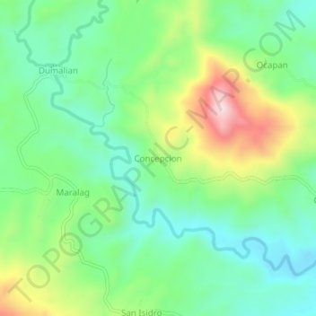 Mappa topografica Concepcion, altitudine, rilievo