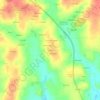 Mappa topografica Poulfanc, altitudine, rilievo