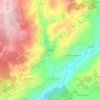 Mappa topografica Dornelas, altitudine, rilievo