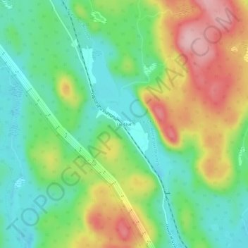 Mappa topografica Lac-Chat, altitudine, rilievo