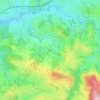Mappa topografica Bruyère, altitudine, rilievo