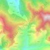 Mappa topografica Nona Thach, altitudine, rilievo