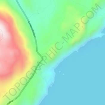 Mappa topografica Catedral de Marmol, altitudine, rilievo