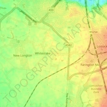 Mappa topografica New Gate, altitudine, rilievo