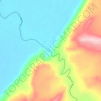 Mappa topografica las mellizas, altitudine, rilievo