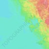 Mappa topografica Hooper Island, altitudine, rilievo
