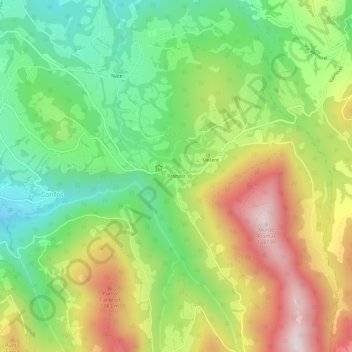 Mappa topografica Pranolz, altitudine, rilievo