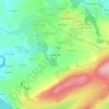 Mappa topografica Mougau Bihan, altitudine, rilievo