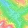 Mappa topografica Bergün/Bravuogn, altitudine, rilievo