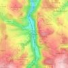 Mappa topografica Schlottwitz, altitudine, rilievo