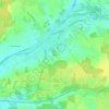 Mappa topografica Reuilly, altitudine, rilievo