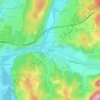 Mappa topografica Le Pelan, altitudine, rilievo
