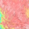 Mappa topografica Aguascalientes, altitudine, rilievo