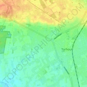 Mappa topografica Don Bosco, altitudine, rilievo