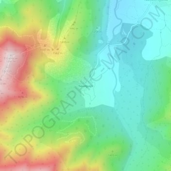 Mappa topografica Navalguijo, altitudine, rilievo