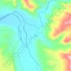 Mappa topografica Lapi, altitudine, rilievo