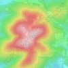 Mappa topografica Mont Beuvray, altitudine, rilievo