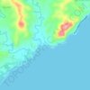 Mappa topografica Iba, altitudine, rilievo