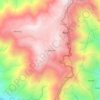 Mappa topografica Englandad, altitudine, rilievo