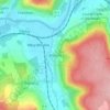 Mappa topografica Moulins, altitudine, rilievo