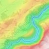 Mappa topografica Le Pissoux, altitudine, rilievo