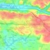 Mappa topografica Kerjaouen, altitudine, rilievo