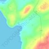 Mappa topografica Sandwick, altitudine, rilievo
