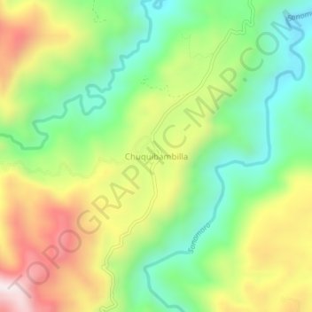 Mappa topografica Chuquibambilla, altitudine, rilievo