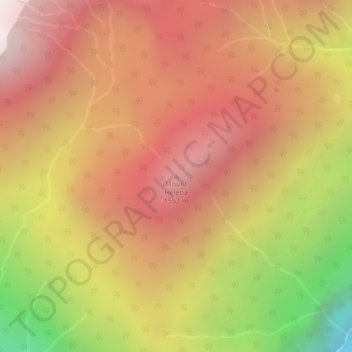 Mappa topografica Mount Helena, altitudine, rilievo