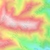 Mappa topografica Monte Acquaviva, altitudine, rilievo