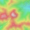 Mappa topografica El Zamorano, altitudine, rilievo