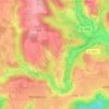 Mappa topografica Brend, altitudine, rilievo