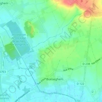 Mappa topografica Les Ciseaux, altitudine, rilievo