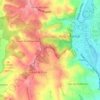 Mappa topografica Cova da Moura, altitudine, rilievo