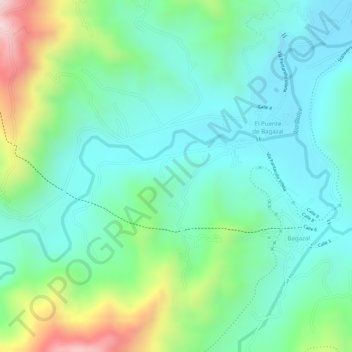 Mappa topografica Payande, altitudine, rilievo