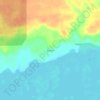 Mappa topografica Goveia, altitudine, rilievo