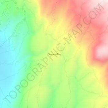 Mappa topografica Chanchalito, altitudine, rilievo