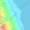 Mappa topografica Aloran, altitudine, rilievo