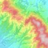 Mappa topografica San Baronto, altitudine, rilievo