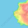 Mappa topografica Land's End, altitudine, rilievo